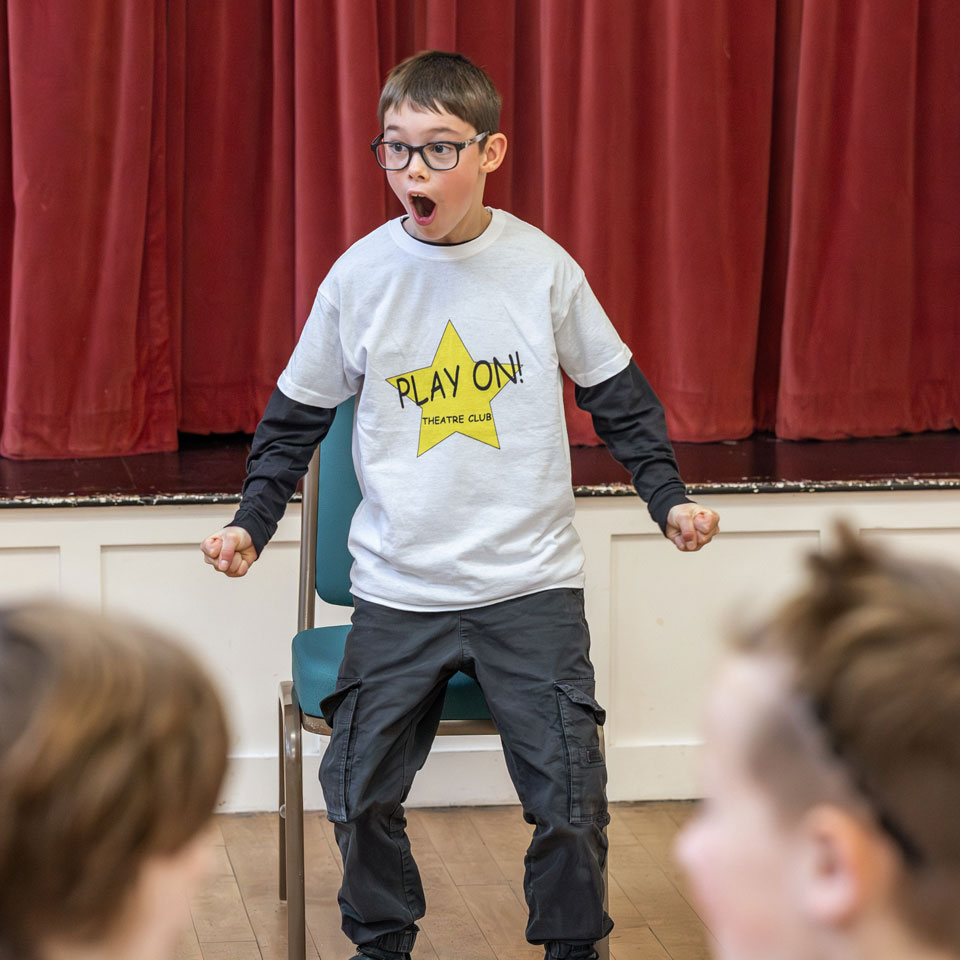 PLAY ON! Theatre student during a performance session
